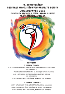 13 Roztoczański Przegląd Młodzieżowych Orkiestr Dętych Zwierzyniec 2016